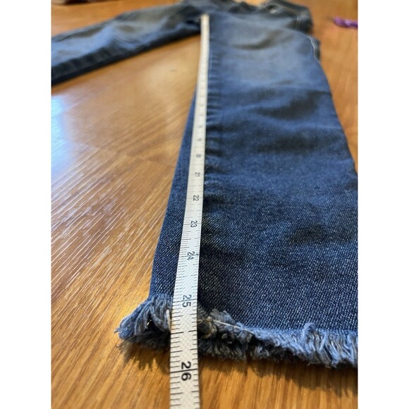 Free People We The Free High Rise Raw Hem Skinny Jeans Size 28 - Picture 7 of 8